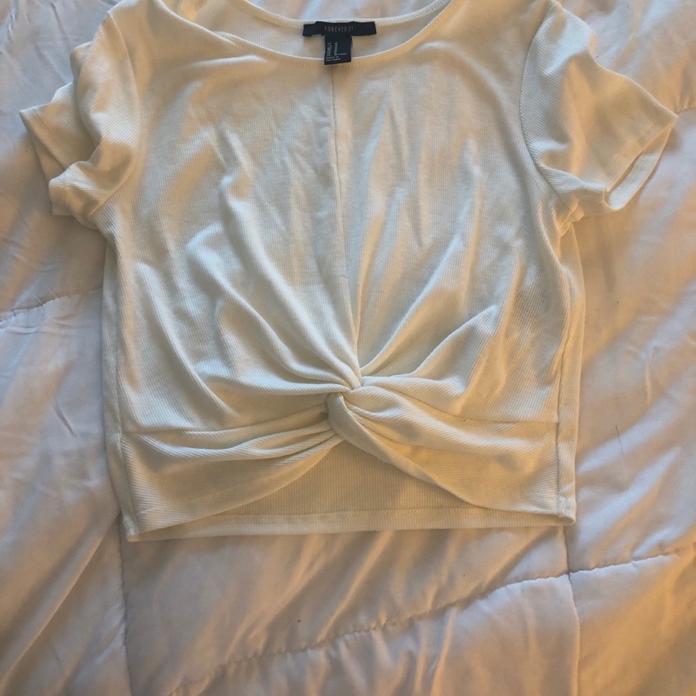 White forever 21 crop top